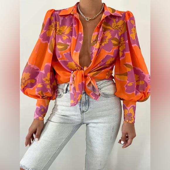 Jane Chic Designs Plus Size Sublimation Blouse - Picture 3 of 6